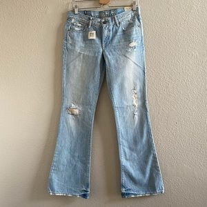 Ruehl low rise flare jeans